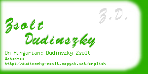 zsolt dudinszky business card